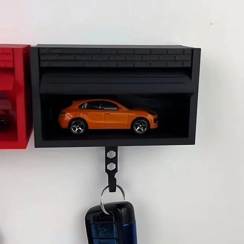 Car Garage Key Holder with Opening Door