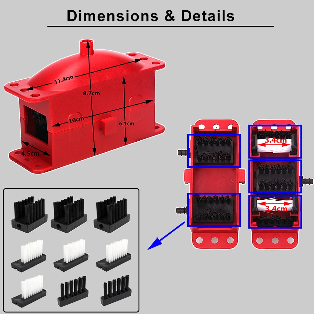 Motorcycle chain cleaning machine Kit