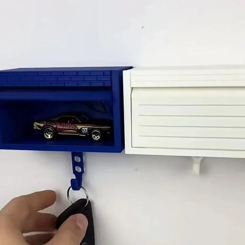 Car Garage Key Holder with Opening Door