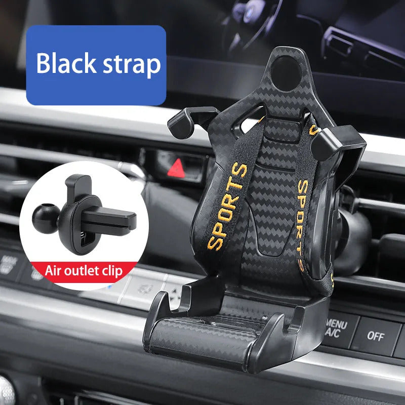 Racing Seat Design Car Phone Holder Mount Stand | Compatible for All Mobiles