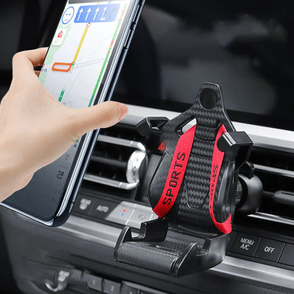 Racing Seat Design Car Phone Holder Mount Stand | Compatible for All Mobiles