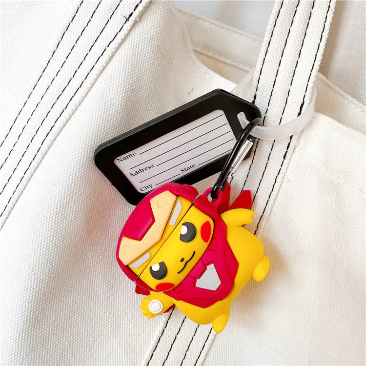 Iron Man 3D Case for Apple AirPods 1/2/Pro (Headphones)