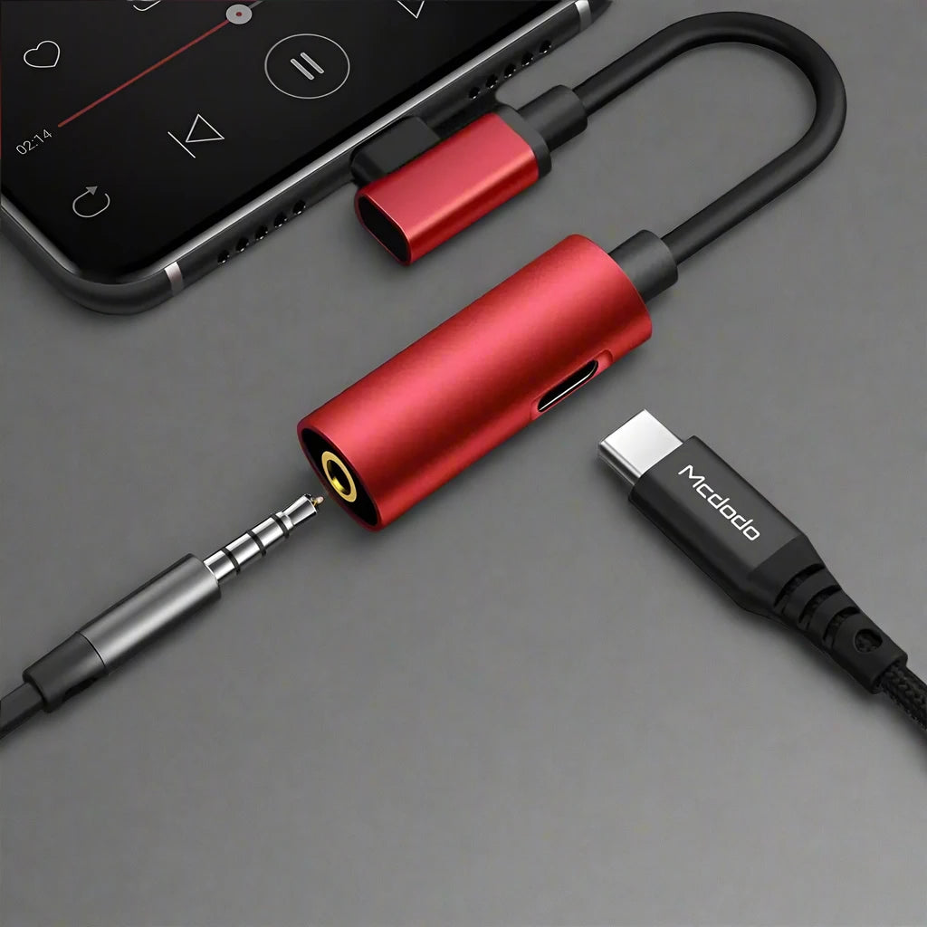 Apple Headphone Splitter Adapter and Data Connector