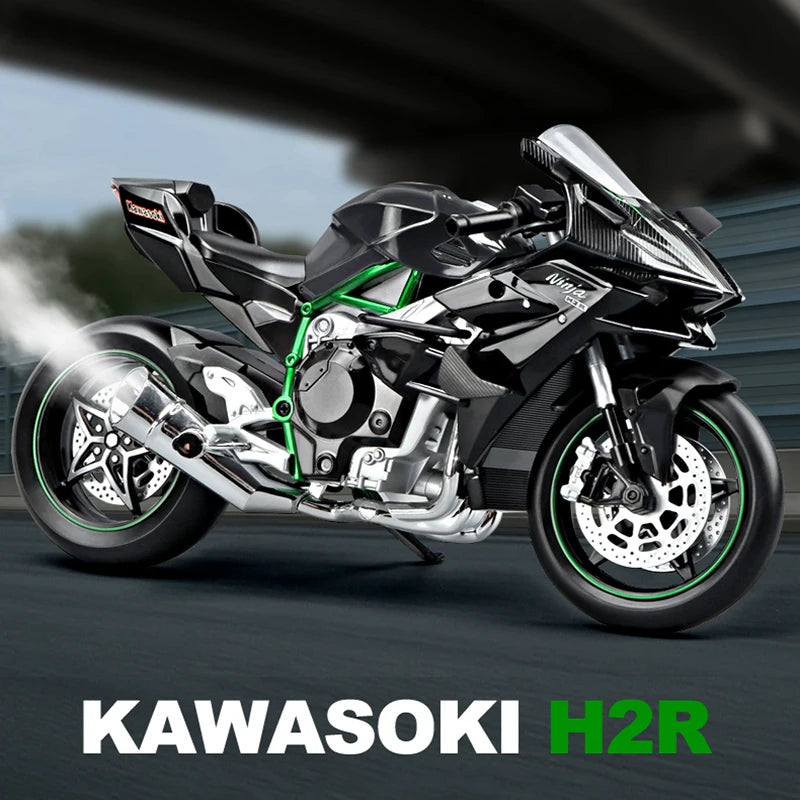 1:9 Kawasaki H2R With Spray Alloy Die Cast Motorcycle Model