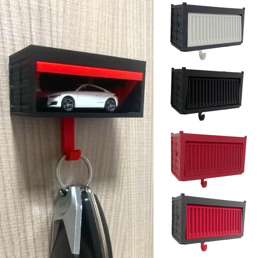 Car Garage Key Holder with Opening Door