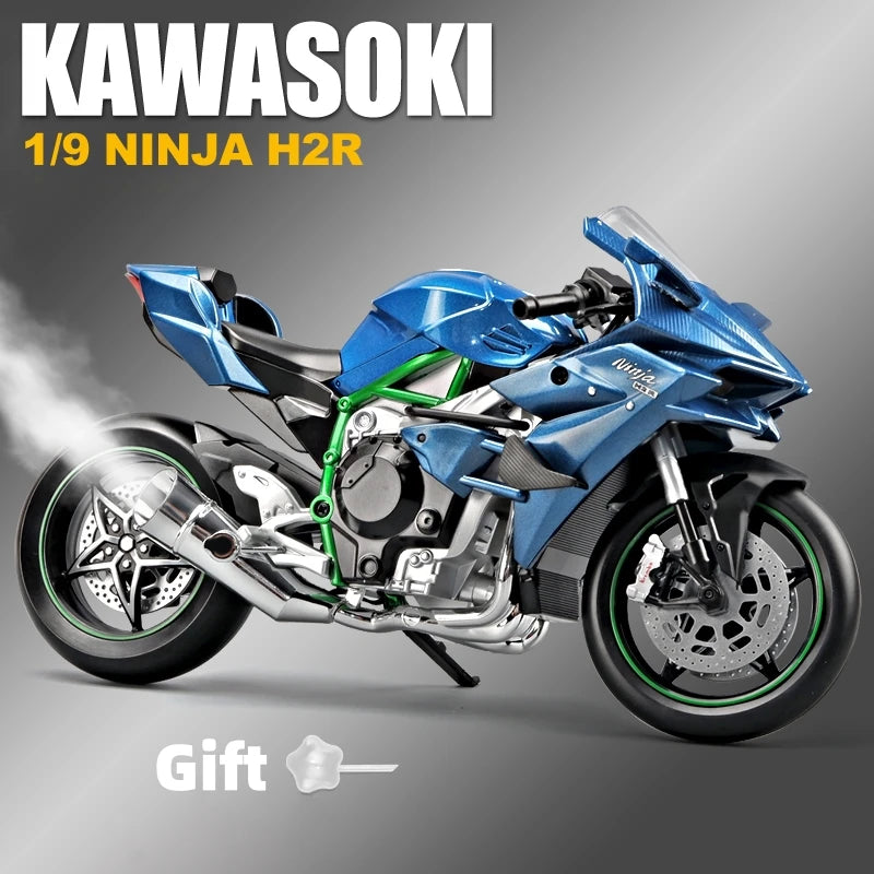 1:9 Kawasaki H2R With Spray Alloy Die Cast Motorcycle Model