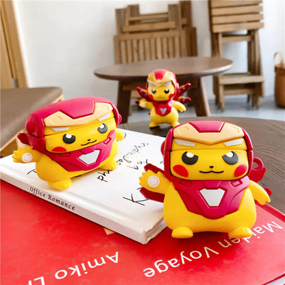Iron Man 3D Case for Apple AirPods 1/2/Pro (Headphones)